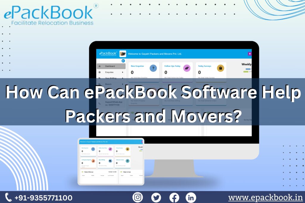 How Can ePackBook Software Helps Packers and Movers